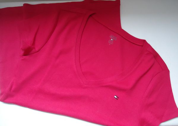 Camisa gola em V pink